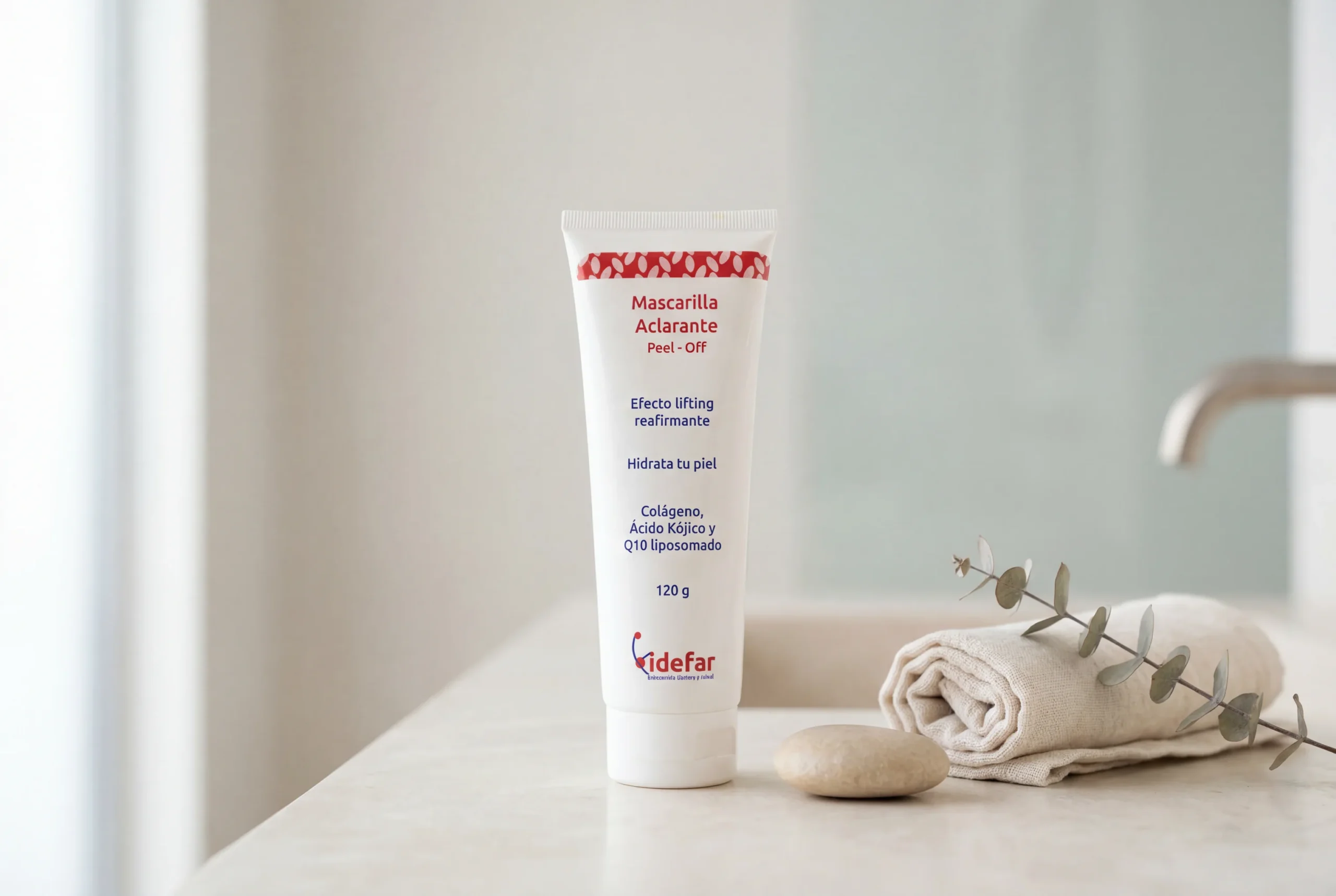 Mascarilla Aclarante — producto junto a película retirada